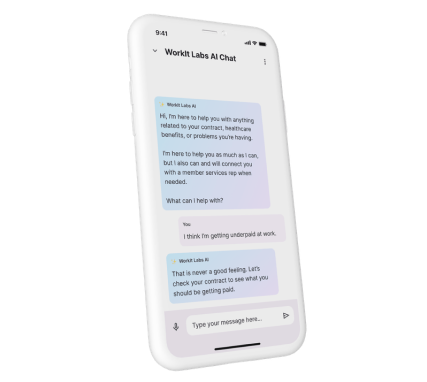 Chatbot mobile mockup